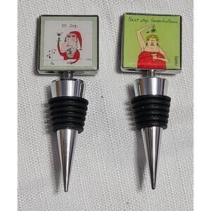 Murray‎ Square Top Holliday Graphic Designs Wine Bottle Stoppers Metal Pop Art
